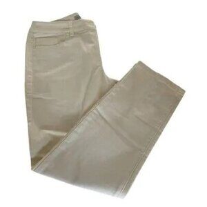 Chico's Cream Straight Leg Jeans Timeless Style